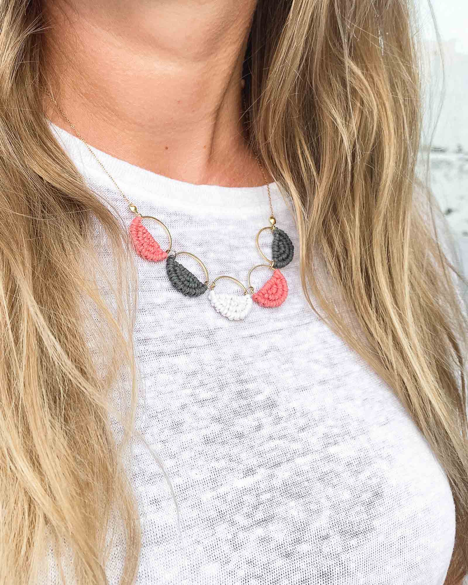 julia macrame necklace